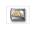 Sculpture Mayan Temples No Color Classic Gold, Italian Charm by Nomination Charms