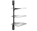 Toys : Vantage Point Black Component Wall System 3-Shelf Glass Wall System