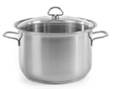 Review Chantal 33-240S LG / Chantal Enamel-On-Steel 9 Quart Stockpot with Tempered Glass Lid, Glossy Garden Green