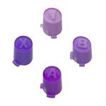 Purple ABXY buttons for Xbox 360 controller (A B X Y) Custom mod