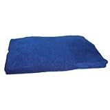 Caddis Pet Poly-Suede Rectangular Pet Bed in Blue