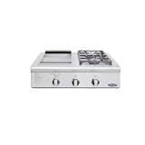 DCS Liberty Natural Gas Side Burner And Griddle Unit - Built-In