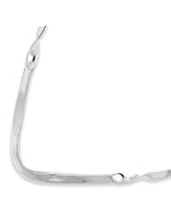 Sterling Silver Twisted Polished Neck Collar QG1722"