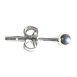 6 Pr 3mm Sterling Silver Ball Post Earrings