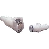 FUEL LINE QUICK DISCONNECT 5/16 WITH SHUT OFF VALVE (WHITE)