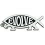 Evolve FISH Logo Decorative Silver Car Emblem
