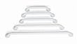^White Enamel Grab Bars - 12" long Min.Order is 1 CS ( 3 Each / Case; )