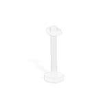 16 gauge clear labret piercing retainer with clear O-ring