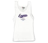 Montreal Expos Junior's Rib Knit White Tank Top