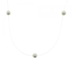 Cultured Freshwater Pearl Necklace - Sterling Silver Clasp