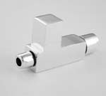 IMAGE OF Brasstech 412-3 Biscuit 1/4 Turn Contemporary Ceramic Disc Straight Valve with Square Handle 412-3