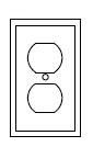 Cooper Wiring 2132A 1-Gang Duplex Receptacle, Thermoset, Almond (25 Pack)