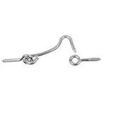 2IN ZINC WIRE GATE HOOK/EYE
