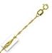 14k Yellow Gold 16 Inch X 1.0 mm Singapore Chain Necklace - O Ring Clasp
