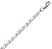 Jewelry : 14k White Gold 10 Inch X 3.0 mm Heart Chain Anklet