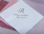 3 Letter Monogram Luncheon Napkins in 26 colors & 37 ink colors (set of 50)