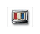Nautical Letter T Mix Classic Enamel, Italian Charm by Nomination Charms
