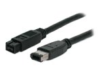 Electronics : StarTech.com - IEEE 1394 cable - 6 PIN FireWire (M) - 9 pin FireWire 800 (M) - 1.8 m ( IEEE 1394b )