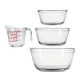 AnchorHocking4-PieceMixingBowlSet,Clear