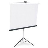 Portable Tripod Projector Screen, 60 x 60, Aluminum Legs (BRE3760MKE)
