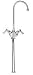 Fisher 1872 Single Seck Dual Control Faucet with 6 Swivel Gooseneck Spout, Chrome
