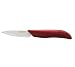 Kyocera Revolution Series Paring Knife with Red Handle - White Blade - 3 Inch