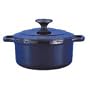 Chasseur Cast Iron 16cm, 1.0ltr Round Cobalt Blue Casserole