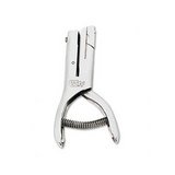 Heavy-Duty 1-Hole Nickel-Plated Utility Punch, 1/8 Dia., 20-Sheet Capacity