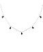 14K White Gold Garnet Cleopatra Necklace