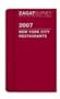 Zagat New York City Restaurants Dining Journal with Pens/Pencils