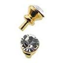 Dollhouse Miniature Crystal Door Knobs 6 Pack