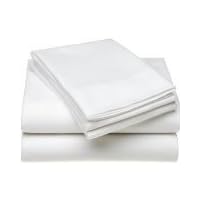 1200 Thread Count FULL Size 4pc Egyptian Bed Sheet Set, Deep Pocket, WHITE