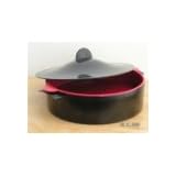 Tupperware CrystalWave Microsteamer Black and Red