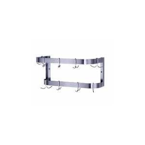 Pot Rack, Wall Mount, Double Bar, 60 in W