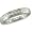 Mens White Gold Matching Band - Size 8