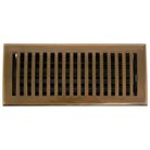 Brass Elegans 116GR-AB Antique Brass Contemporary Contemporary 6 x 10 Solid Brass Floor Register