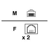 APC - Phone splitter - RJ-11 (M) - RJ-11 (F)