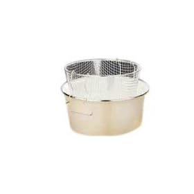 Deep Fryer Metal handle Cream With Pyrex Lid 5 Litre