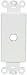 DECORA TYPE INSERT ONE HOLE WHITE