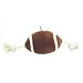 Pet Supplies : Spotbites Soft Plush & Rope Football Dog Toy