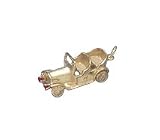 Antique Car on Disc, 14K Gold Charm
