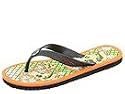 Ed Hardy Flip Flop Sandals | Men's Flat Shoes Black/Orange