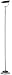 Halogen-Fluter 1x300W, R7S m Fussdimmer, Höhe 180 cm, Reflektor schwenkbar, schwarz