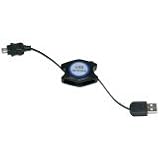 Retractable USB Cable - A Type (Male) to Mini 5-Pin B Type (Male) for Canon PowerShot A80