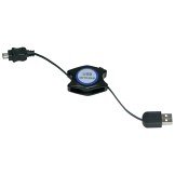 Retractable USB Cable - A Type (Male) to Mini 5-Pin B Type (Male) for Sony DSC-P10