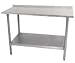 Work Tables - 18 Gauge Advance Tabco TTF-300 30" x 30" Stainless Steel Work Table with 1 1/2" Backsplash and Galva