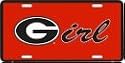 Georgia Girl License Plate (Georgia Bulldogs Logo)