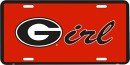 Georgia Girl License Plate (Georgia Bulldogs Logo)