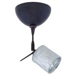 BESA - 1SM-5144SF-BR : Spot Light 12V - 1SM Tamburo 3 - Bronze Metal Finish - Stone Silver Foil Glass