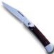 Wood Handle Lever Lock Folding Knife
